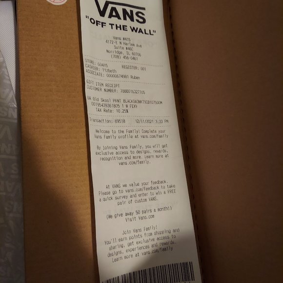 Women's "off the wall" vans size 9 - Picture 3 of 9